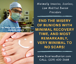 no scar bunion surgery 